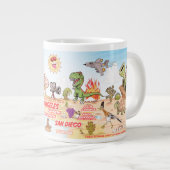 Sunny California Beach Paradise Jumbo Mok (Voorkant rechts)