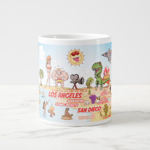 Sunny California Beach Paradise Jumbo Mok