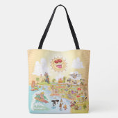 Sunny California Beach Paradise Tote Bag (Achterkant)
