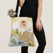Sunny California Beach Paradise Tote Bag (Dichtbij)