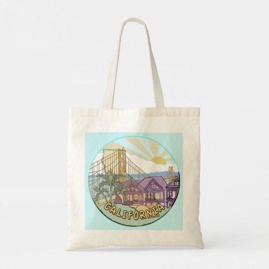 Sunny California canvas tas (Achterkant)