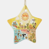 Sunny California Keramisch Ornament (Rechts)