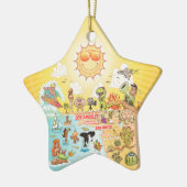 Sunny California Keramisch Ornament (Links)