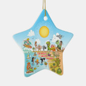 Sunny California Keramisch Ornament (Rechts)