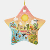 Sunny California Keramisch Ornament (Voorkant)