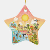 Sunny California Keramisch Ornament (Achterkant)