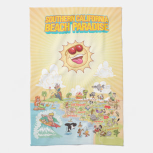 Sunny California Kitchen Towel Theedoek