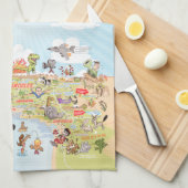 Sunny California Kitchen Towel Theedoek (Quarter Fold)