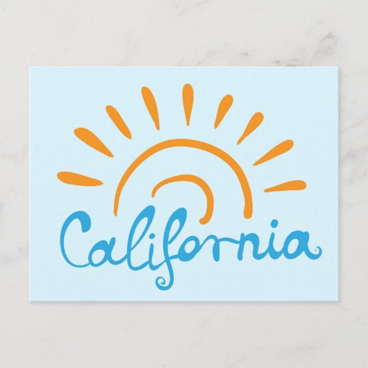 Sunny California Logo Briefkaart (Voorkant)