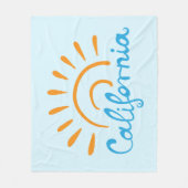 Sunny California Logo Fleece Deken (Voorkant)