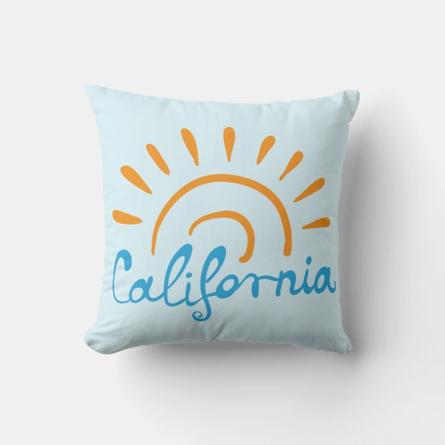 Sunny California Logo Kussen (Voorkant)