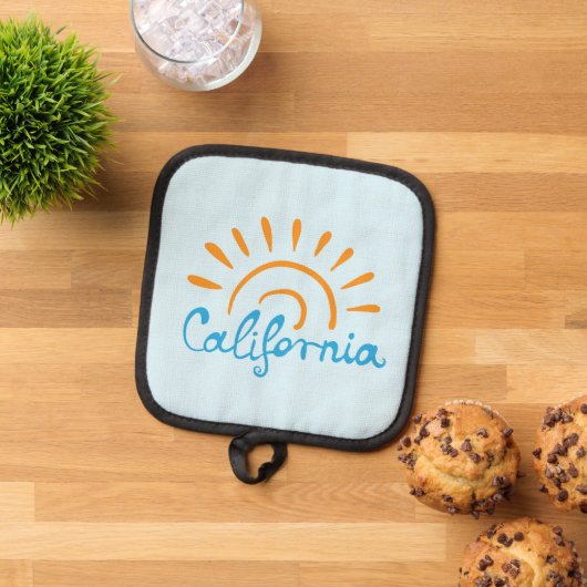 Sunny California Logo Pannenlap (Top down)