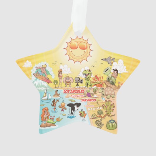 Sunny California Ornament (achterkant)