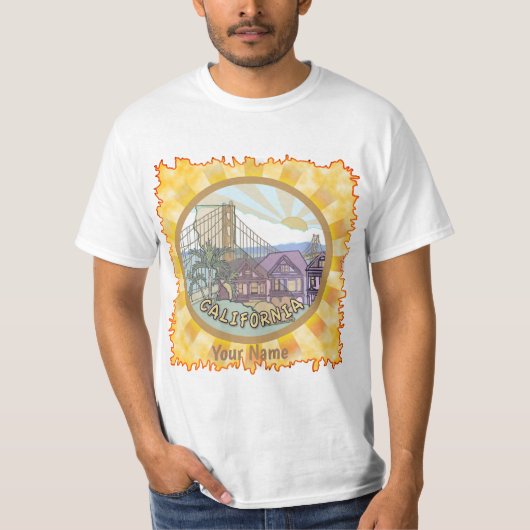 Sunny California t-shirt (Voorkant)