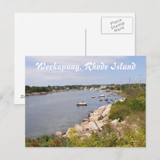 Sunny Canal Briefkaart (Voorkant / Achterkant)