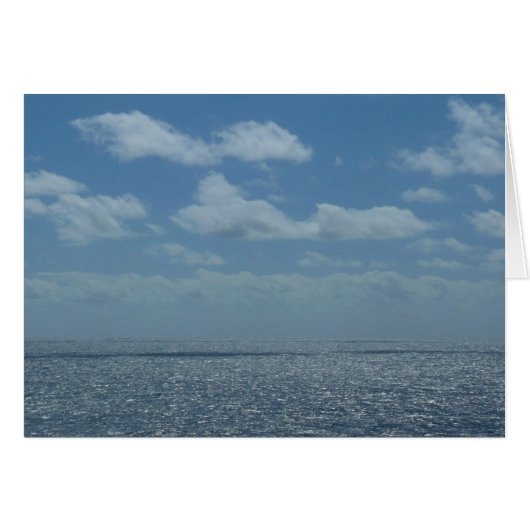 Sunny Caribbean Zee Blue Ocean (Voorkant Horizontaal)