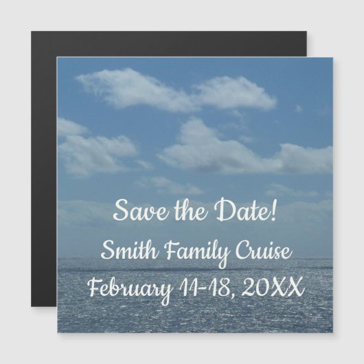 Sunny Caribbean Zee Blue Ocean (Voorkant / Achterkant)