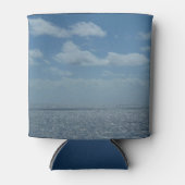 Sunny Caribbean Zee Blue Ocean Blikjeskoeler (Voorkant)