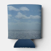 Sunny Caribbean Zee Blue Ocean Blikjeskoeler (Achterkant)