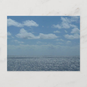 Sunny Caribbean Zee Blue Ocean Briefkaart