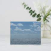 Sunny Caribbean Zee Blue Ocean Briefkaart (Staand voorkant)