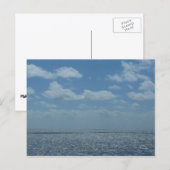 Sunny Caribbean Zee Blue Ocean Briefkaart (Voorkant / Achterkant)