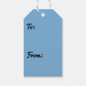 Sunny Caribbean Zee Blue Ocean Cadeaulabel (Achterkant)
