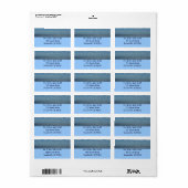 Sunny Caribbean Zee Blue Ocean Etiket (Full Sheet)