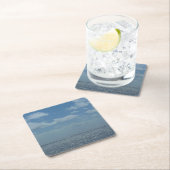 Sunny Caribbean Zee Blue Ocean Kartonnen Onderzetters (Insitu)