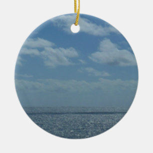 Sunny Caribbean Zee Blue Ocean Keramisch Ornament