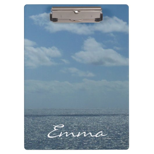 Sunny Caribbean Zee Blue Ocean Klembord (Voorkant)