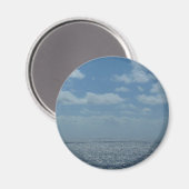 Sunny Caribbean Zee Blue Ocean Magneet (Voorkant / Achterkant)