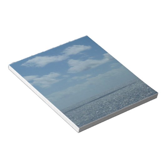 Sunny Caribbean Zee Blue Ocean Notitieblok (Schuin)
