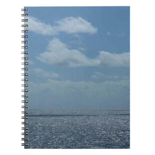 Sunny Caribbean Zee Blue Ocean Notitieboek (Voorkant)