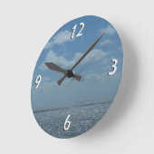 Sunny Caribbean Zee Blue Ocean Ronde Klok (Hoek)