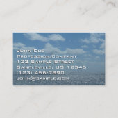 Sunny Caribbean Zee Blue Ocean Visitekaartje (Voorkant)