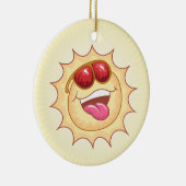 Sunny Cartoon Ceramic Ornament (Rechts)