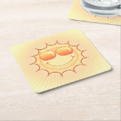 Sunny Cartoon Kartonnen Onderzetters (Schuin)