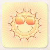 Sunny Cartoon Kartonnen Onderzetters (Voorkant)