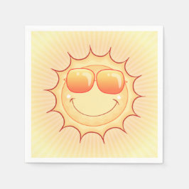 Sunny Cartoon Paper Napkin Servet