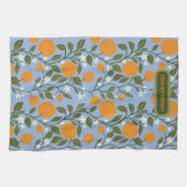 Sunny Citrus Sinaasappels Grove Pattern Keukenhand Theedoek (Horizontaal)
