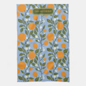 Sunny Citrus Sinaasappels Grove Pattern Keukenhand Theedoek (Verticaal)