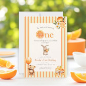 Sunny Citrus Slice Birthday Party Invite Kaart
