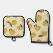 Sunny Clementine Bliss Ovenwant & Pannenlap Set (Voorkant)