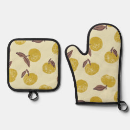 Sunny Clementine Bliss Ovenwant & Pannenlap Set