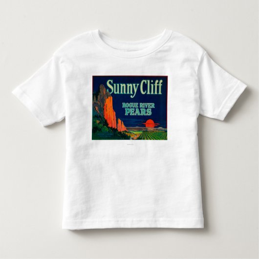 Sunny Cliff Pear Crate LabelMedford, OF Kinder Shirts (Voorkant)