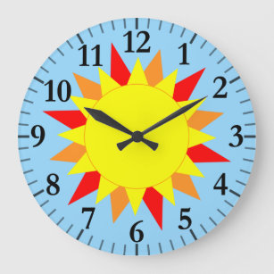 Sunny Clock 2 - Met Uur & Minute Ticks Grote Klok