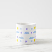 Sunny, Cloudy, Starry Weather Pattern Espresso Kop (Voorkant)