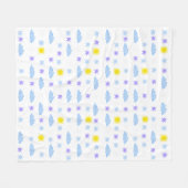 Sunny, Cloudy, Starry Weather Pattern Fleece Deken (Voorkant (Horizontaal))