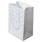 Sunny, Cloudy, Starry Weather Pattern Medium Cadeauzakje (Achterkant Gekanteld)